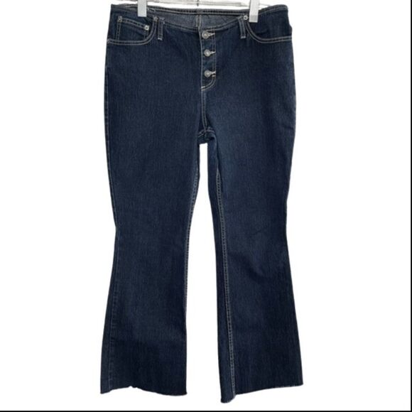 Jordache Jeans - 28” inseam - 32” waist- unfinished raw hem - 9” rise - Picture 1 of 12